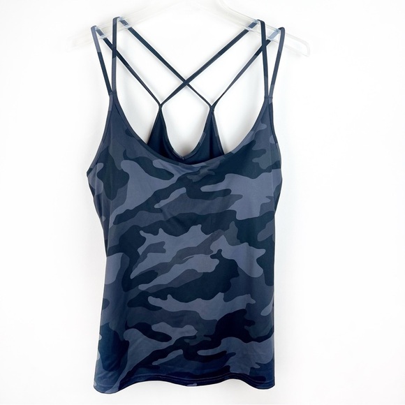 Old Navy Active Camo Print Athletic Tank Top Camouflage Work Out Sports Bra XL - Picture 1 of 13